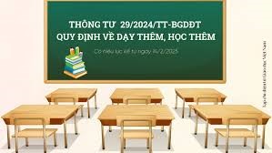 Thông tư 29 Quy định về dạy thêm, học thêm
